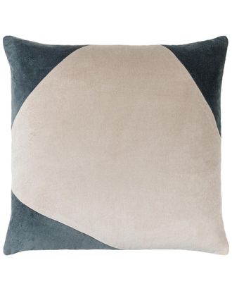 Surya Cotton Velvet Lumbar Pillow
