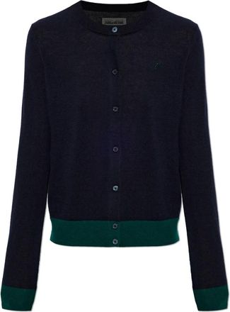 Zadig&Voltaire Missya Cashmere Cardigan - Dames - Cashmere truien - Blauw - S - Wol - Truien & Vesten