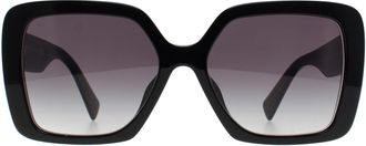 Miu Miu Vierkant Vrouwen Zwart Grijs Kleurverloop MU10YS