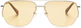 Jacquemus The Aviador zonnebril - Goud