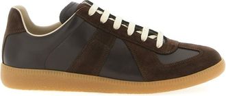 Maison Margiela Brown Lace Up Sneakers