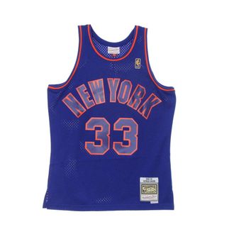 Mitchell & Ness Sportswear, male, Blue, Size: S NBA Swingman Jersey Patrick Ewing