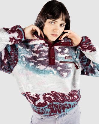 Columbia Helvetia II Printed Cropped Half Snap Half-Zip Fleece Pullover