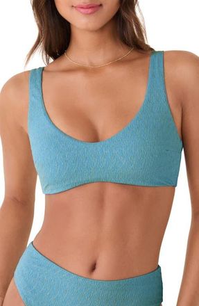 Andie Swim The Delray Bikini Top in Serene at Nordstrom, Size X-Large