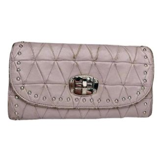 Miu Miu Portafoglio in pelle Pre-owned - - Pre-owned - Donna - Viola - ONE SIZE