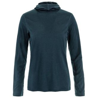 Fj&auml;llr&auml;ven Abisko Wool Hoodie Merinoshirt f&uuml;r Damen | blau