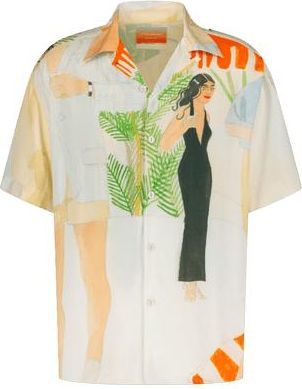 Rivieras Shoes Printed Cocktail Shirt in Motif-Cocktail at Nordstrom, Size Large