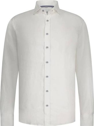 State of Art Heren, Overhemden, Wit, Maat: L Linnen