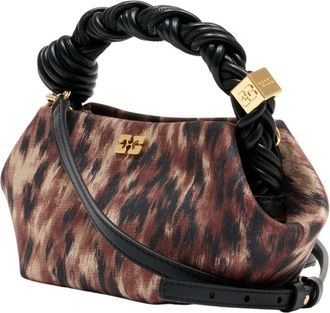 Ganni Womens Bou Shoulder Bag Brown Synthetic