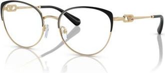 Emporio Armani 53mm Cat Eye optical glasses in Black at Nordstrom