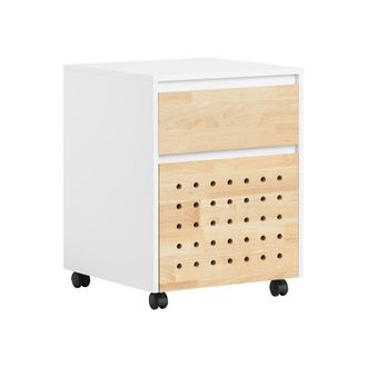 SoBuy Ask06-wn Soporte Para Impresora Con 2 Cajones 4 Ruedas Multifuncional - Sobuy