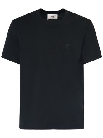 【AMI】 Cotton Short Sleeve T-Shirt 【SALE】★追跡/送料込み T-shirt Ami Blue size M International in Cotton - 38901780