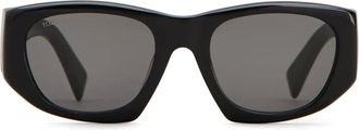 Tod's Occhiali da sole con placca logo - Nero