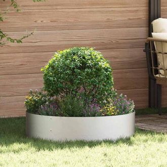 vidaXL Jardineras 5 Pcs Plateado 80 X 80 X 20 Cm Acero Inoxidable Vidaxl