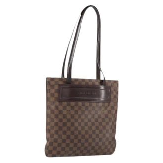 Louis Vuitton Pre-owned Tote Bags, female, Brown, Size: ONE SIZE Pre-owned Canvas Tote Bag
