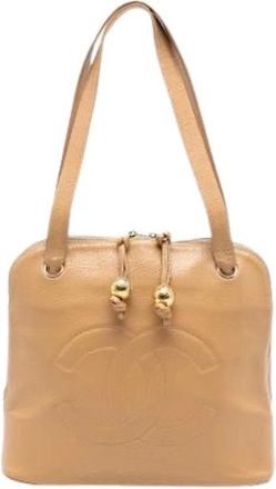Chanel Pre-owned Handbags, female, Brown, Size: ONE SIZE Pre-owned Vintage Handbag