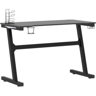 vidaXL Gaming Desk led with z Shape Black 110x60x75 cm Vidaxl