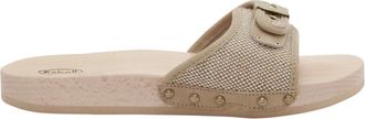 Scholl Pescura Flat Flex - Dames - Sandalen - Beige - 39 EU - Schoenen