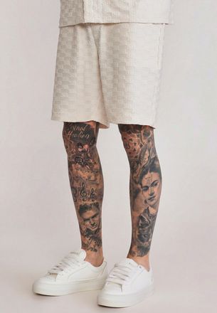 Siksilk Pantalones Cortos para Hombres Ecru de Toalla XXL