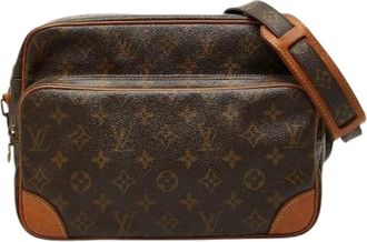 Louis Vuitton Pre-owned Cross Body Bags, female, Brown, Size: ONE SIZE Pre-owned Monogram Nile Shoulder Bag