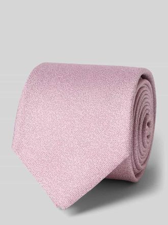 Olymp Seidenkrawatte aus reiner Seide mit Logo-Patch (6,5 cm) in Rose, Gr&ouml;&szlig;e 1