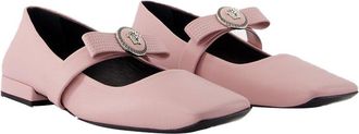 Versace Womens Lambskin Ballerina Flat (Authentic Pre-Loved)