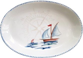 ABBIAMO TUTTO Sailboat Oval Platter