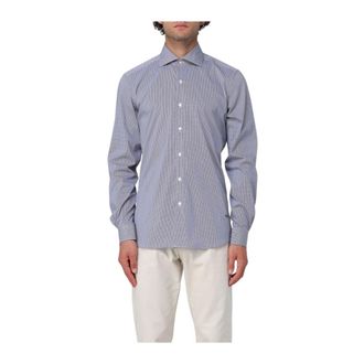 Fay Stijlvolle Overhemden Collectie - Heren - Casual Overhemden - Blauw - 2XL - Overhemden