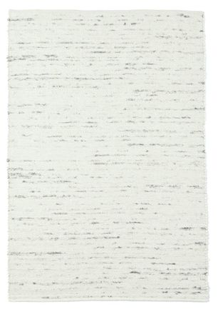 THEKO Alfombra tejida a mano de lana natural color gris natural 250x350