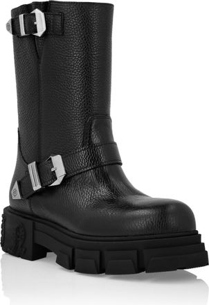 Philipp Plein Laarzen Plat Hoog Gothic Plein