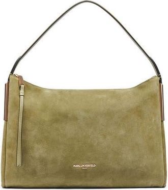 Karl Lagerfeld Valerie Hobo in Olive at Nordstrom