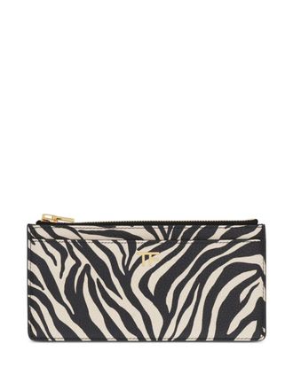 Tom Ford zebra-print wallet - women - Leather/Viscose/Calf Leather - One Size - Neutrals