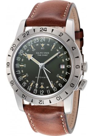 Glycine GL0305 Mens Airman Watch - Silver - One Size