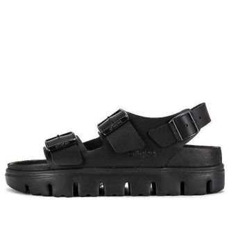 Birkenstock (WMNS) Birkenstock Milano Chunky Leather Black 1024608