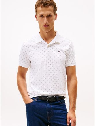 Tommy Hilfiger Mens Regular Fit Smooth Cotton Interlock Polo - White - XXL