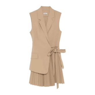 SIMKHAI Dames, Jurken, Bruin, Maat: S Viscose