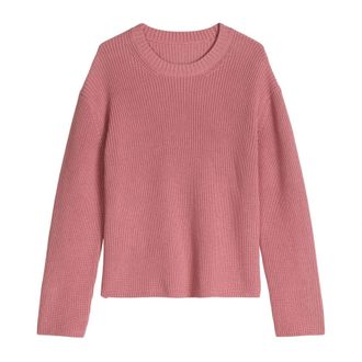 Marc O'Polo Truien & Vesten, Dames, Roze, XS, Katoen, Truien, Lsl, Ronde hals, Splitten