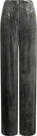 Alberta Ferretti Rechte broek - Dames - Straight fit broeken - Grijs - S - Broeken