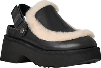 UGG Womens Esmee Leather Clog In Black