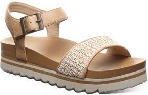 Bearpaw Orion Faux Leather Platform Sandal in Natural at Nordstrom Rack, Size 11