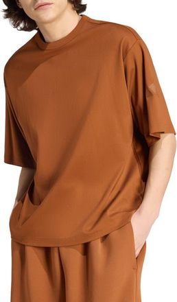 adidas Soft Lux Oversize Cotton T-Shirt in Dusky Bronze at Nordstrom, Size Xx-Large R