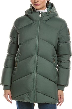 Scotch & Soda Fallon Boxy Inverted Chevron Quilted Coat