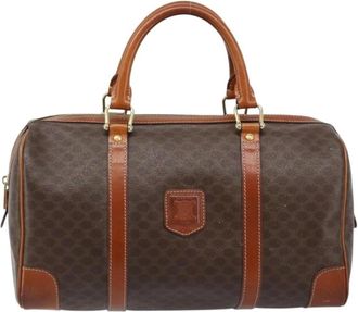 Celine Pre-owned Weekend Bags, female, Brown, Size: ONE SIZE Pre-owned Vintage Monogram Boston Bag