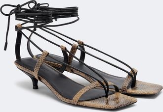 A.Emery Epps snake-effect leather sandals