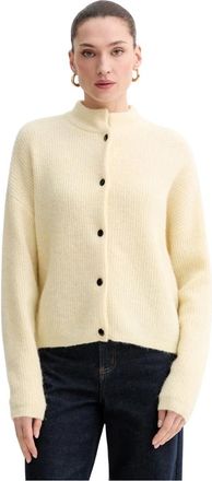 Gestuz Cardigans - Dames - Vesten - Geel - M - Wol - Truien & Vesten