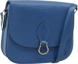 Louis Vuitton Pre-owned Vintage Cross Body Bag - Dames - Vintage Schoudertas - Blauw - ONE Size - Leer - Vintage
