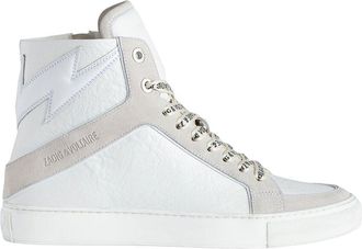 Zadig&Voltaire High Flash Wrinkle Leather Sneaker
