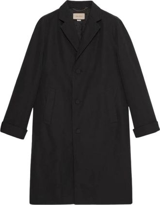 Gucci Abrigo de Botonadura Sencilla - Coats - Hombre - Negro - L