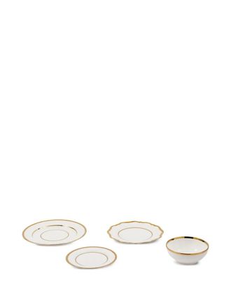 Pols Potten Posate Golden Finds (4 pezzi) - Bianco