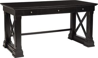 Ballard Designs Bourdonnais Desk - Black - Black - Ballard Designs